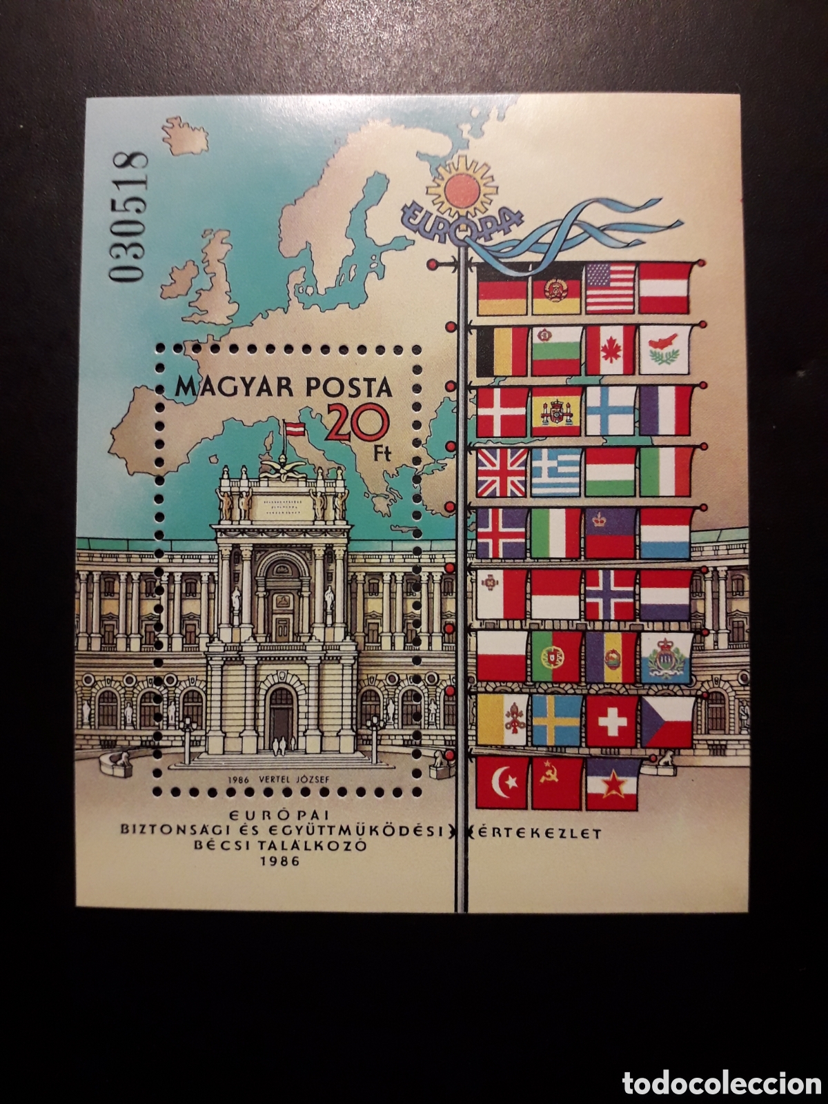 Sellos: HUNGR&Iacute;A YVERT HB-189 SERIE COMPLETA NUEVA *** 1986 BANDERAS MAPAS CONF. SEGURIDAD PEDIDO M&Iacute;NIMO 3&euro;