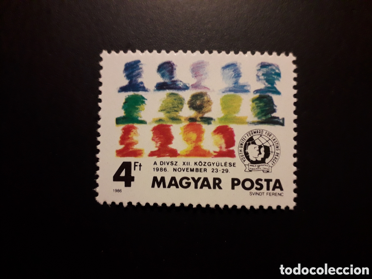 Sellos: HUNGR&Iacute;A YVERT 3057 SERIE COMPLETA NUEVA *** 1986 FEDERACI&Oacute;N MUNDIAL DE LA JUVENTUD PEDIDO M&Iacute;NIMO 3&euro;