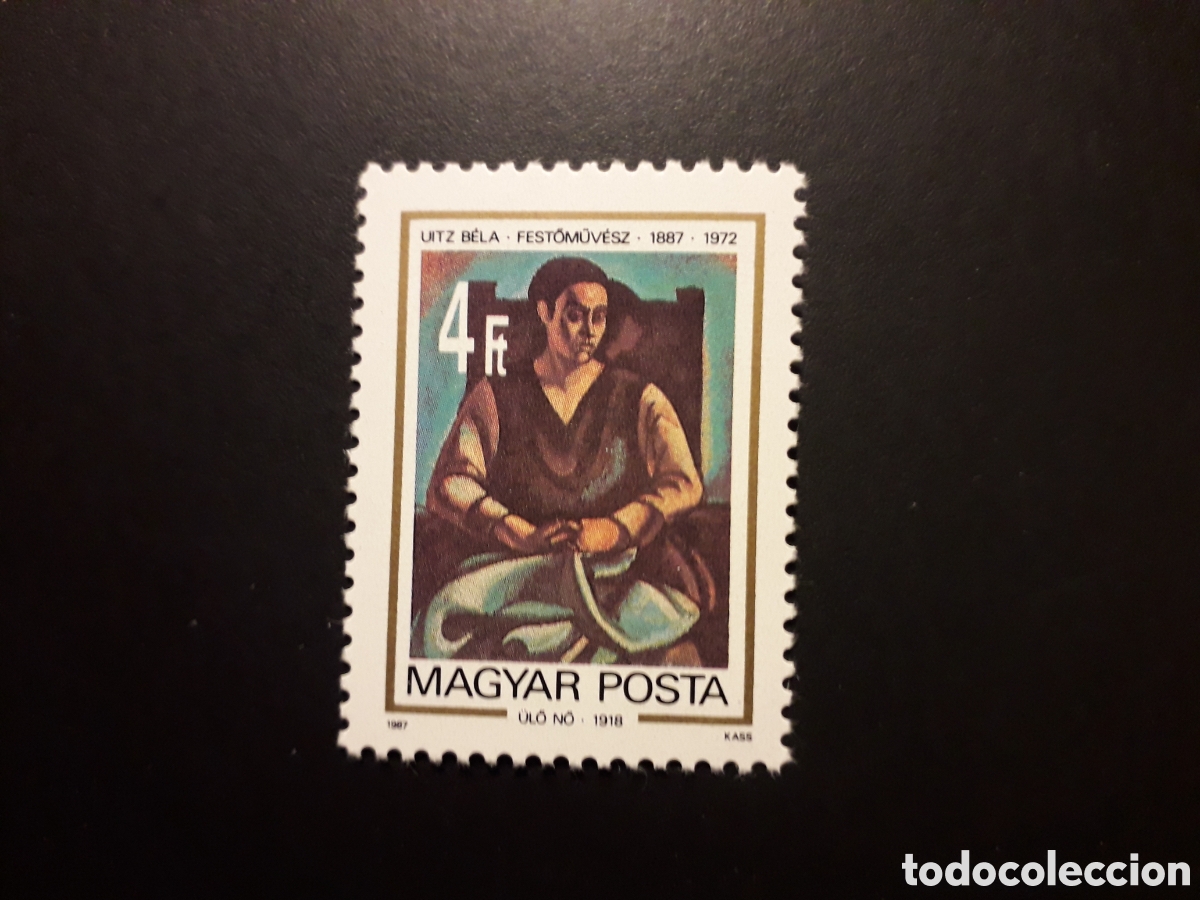 Sellos: HUNGR&Iacute;A YVERT 3093 SERIE COMPLETA NUEVA *** 1987 PINTURAS, BELA UITZ, PEDIDO M&Iacute;NIMO 3&euro;