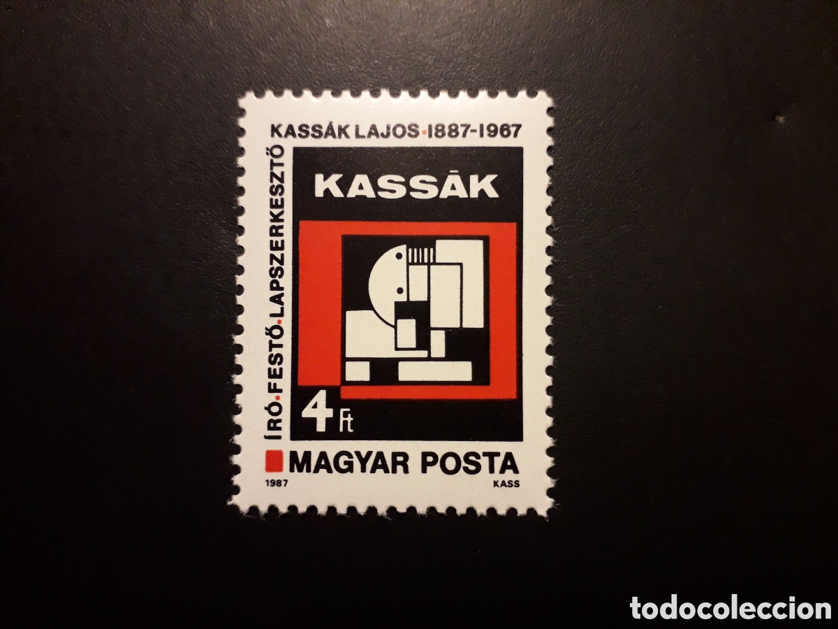 Sellos: HUNGR&Iacute;A YVERT 3094 SERIE COMPLETA NUEVA *** 1987 LAJOS KASSAK, PINTURAS PEDIDO M&Iacute;NIMO 3&euro;