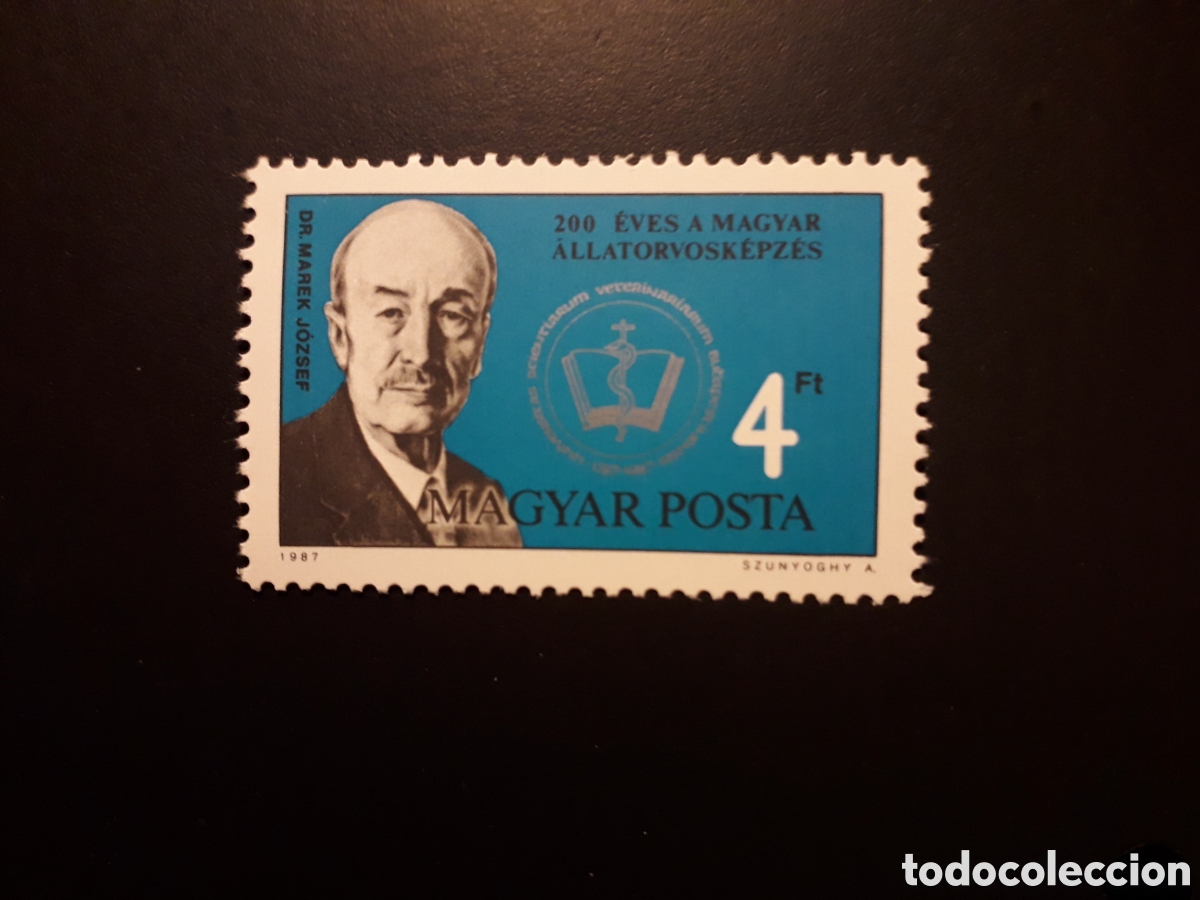 Sellos: HUNGR&Iacute;A YVERT 3109 SERIE COMPLETA NUEVA *** 1987 MEDICINA VETERINARIA PEDIDO M&Iacute;NIMO 3&euro;