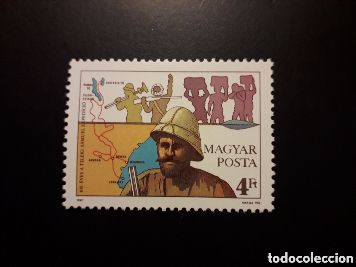 Sellos: HUNGR&Iacute;A YVERT 3114 SERIE COMPLETA NUEVA *** 1987 SAMUEL TELEKI, EXPLORADOR PEDIDO M&Iacute;NIMO 3&euro;