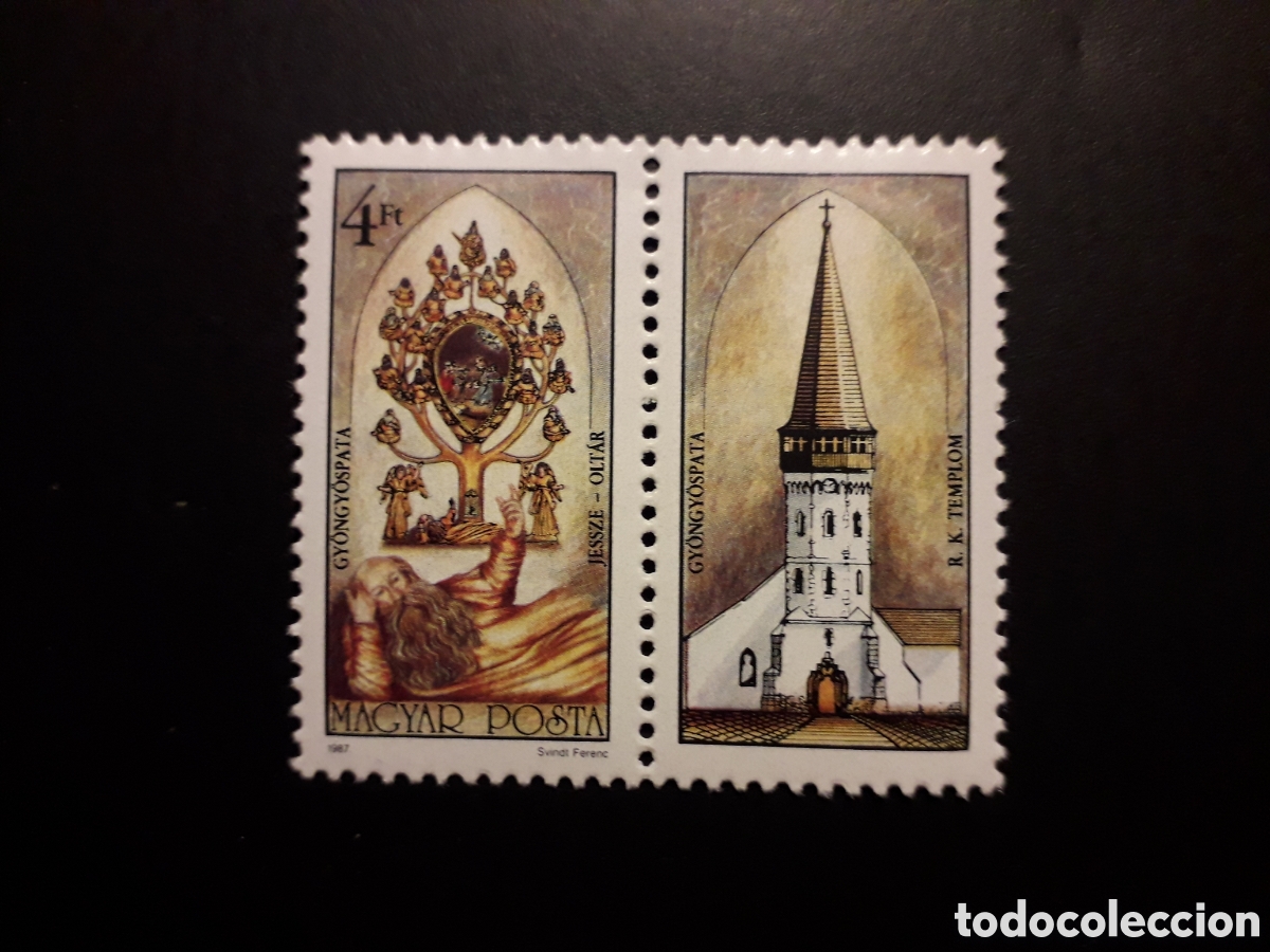 Sellos: HUNGR&Iacute;A YVERT 3128A SERIE COMPLETA NUEVA *** 1987 ARTE SACRO PEDIDO M&Iacute;NIMO 3&euro;