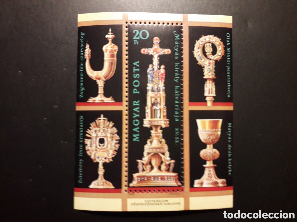 Sellos: HUNGR&Iacute;A YVERT HB-190 SERIE COMPLETA NUEVA *** 1987 TESORO BAS&Iacute;LICA DE ESZTERGOM PEDIDO M&Iacute;NIMO 3&euro;