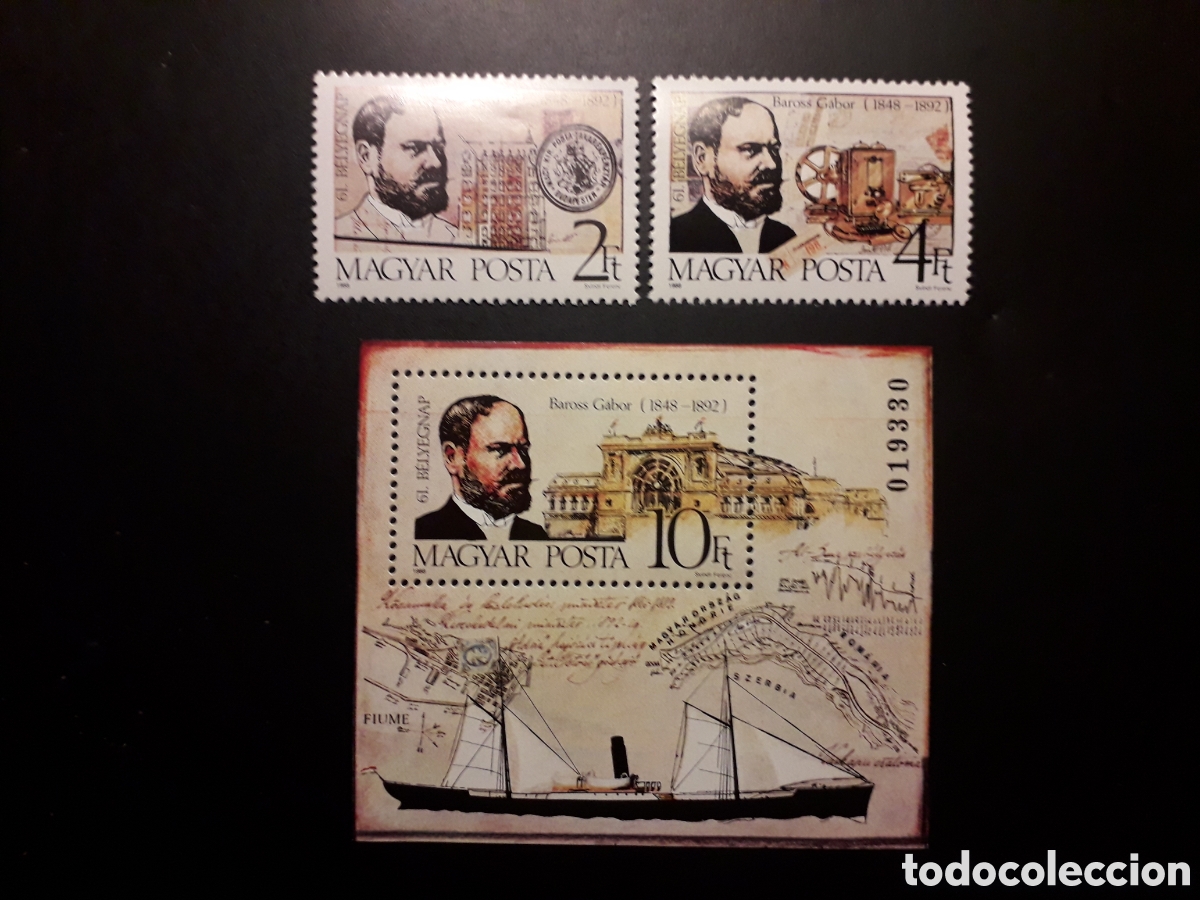 Sellos: HUNGR&Iacute;A YVERT 3184/5 + HB-201 SERIE COMPLETA NUEVA *** 1988 TRANSPORTES, BARCOS PEDIDO M&Iacute;NIMO 3&euro;