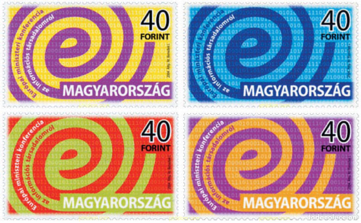Sellos: 151881 MNH HUNGRIA 2004 CONFERENCIA EUROPEA DE LA SOCIEDAD DE LA INFORMACION
