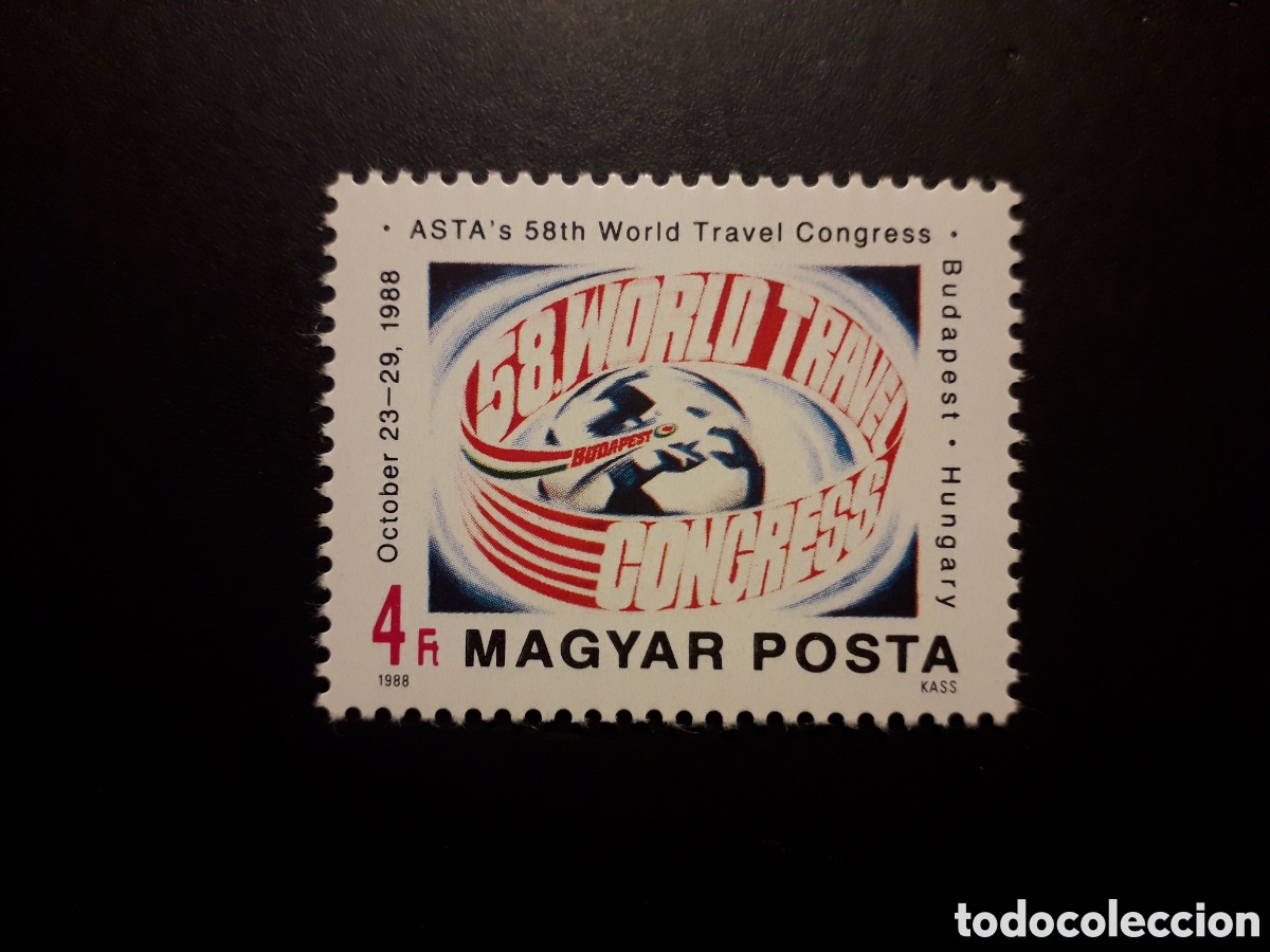 Sellos: HUNGR&Iacute;A YVERT 3182 SERIE COMPLETA NUEVA *** 1988 AGENCIAS DE VIAJES AMERICANAS PEDIDO M&Iacute;NIMO 3&euro;