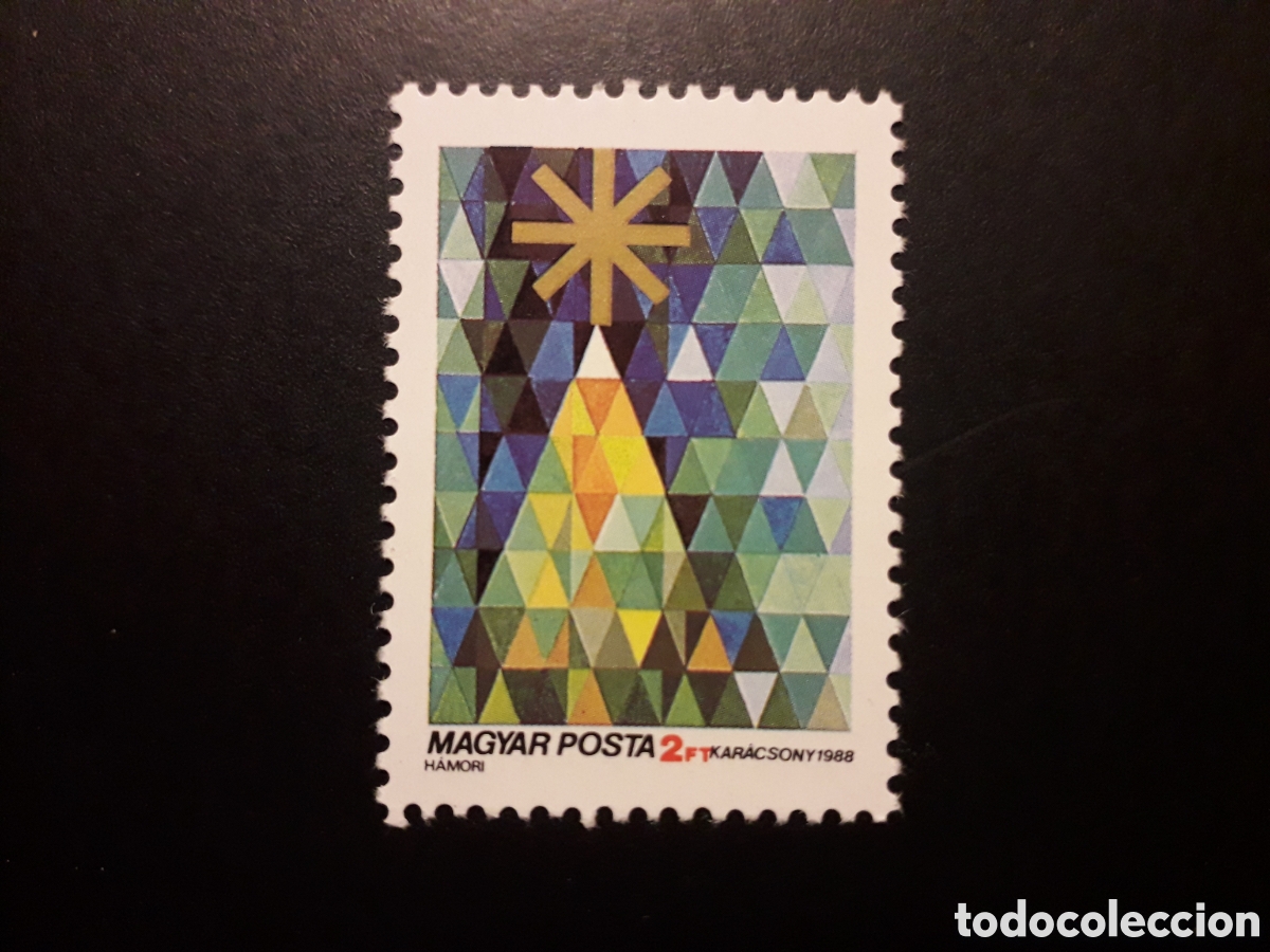 Sellos: HUNGR&Iacute;A YVERT 3187 SERIE COMPLETA NUEVA *** 1988 &Aacute;RBOL DE NAVIDAD PEDIDO M&Iacute;NIMO 3&euro;