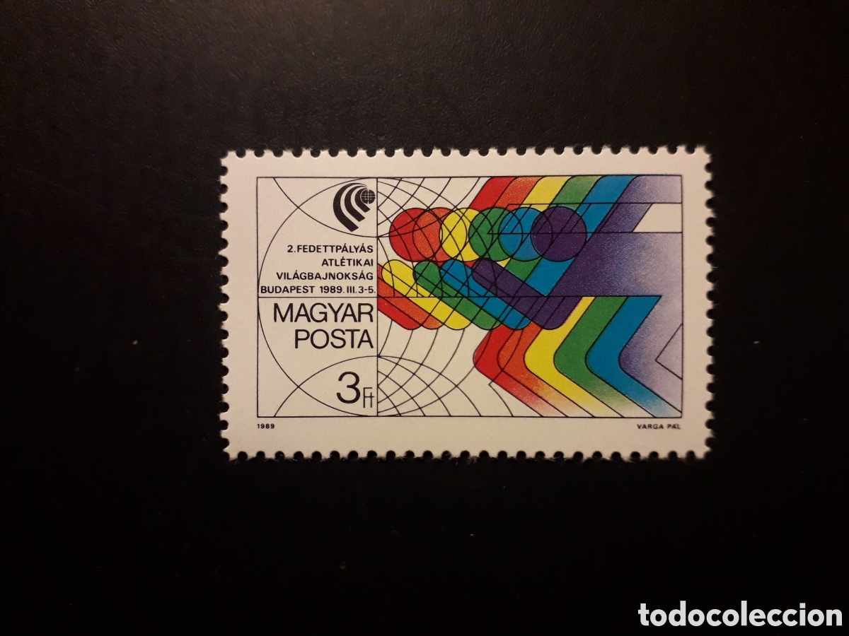 Sellos: HUNGR&Iacute;A YVERT 3202 SERIE COMPLETA NUEVA *** 1989 DEPORTES ATLETISMO PEDIDO M&Iacute;NIMO 3&euro;