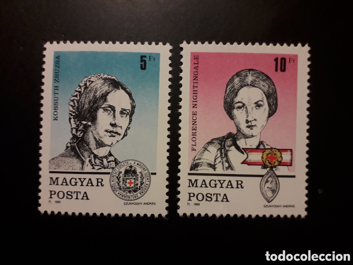 Sellos: HUNGR&Iacute;A YVERT 3226/7 SERIE COMPLETA NUEVA *** 1989 ENFERMERAS, ENFERMER&Iacute;A PEDIDO M&Iacute;NIMO 3&euro;