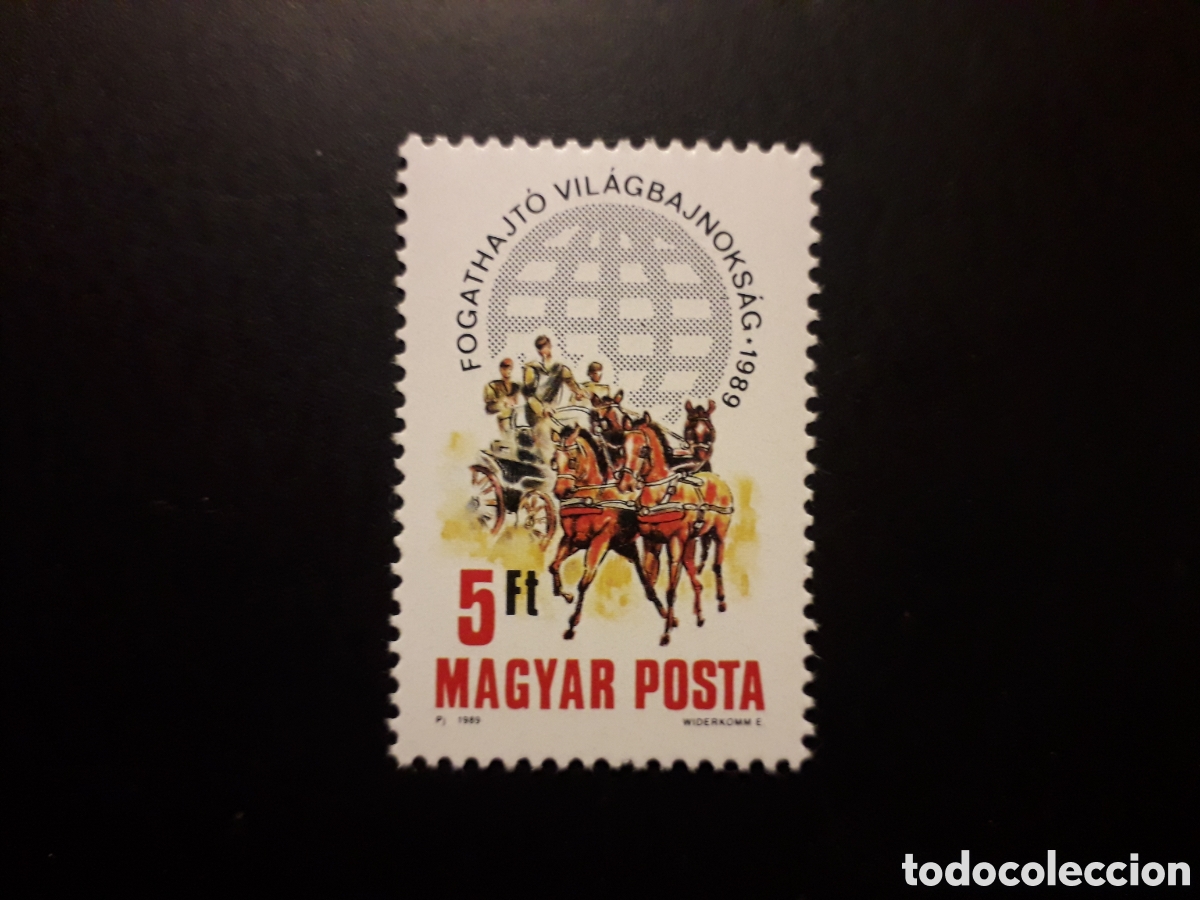 Sellos: HUNGR&Iacute;A YVERT 3225 SERIE COMPLETA NUEVA *** 1989 CABALLOS, PEDIDO M&Iacute;NIMO 3&euro;