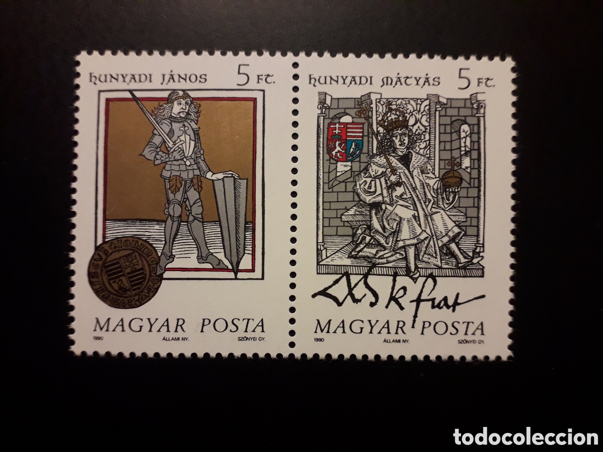Sellos: HUNGR&Iacute;A YVERT 3270/1 SERIE COMPLETA NUEVA *** 1990 RETRATOS HIST&Oacute;RICOS PEDIDO M&Iacute;NIMO 3&euro;