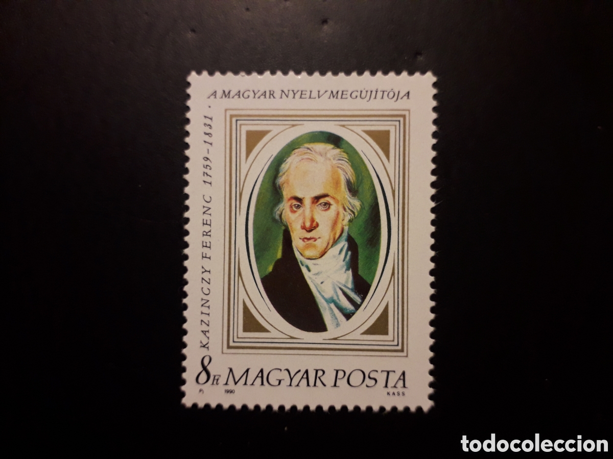Sellos: HUNGR&Iacute;A YVERT 3272 SERIE CTA NUEVA *** 1990 F KAZINCZY, RENOVADOR LENGUA H&Uacute;NGARA PEDIDO M&Iacute;NIMO 3&euro;