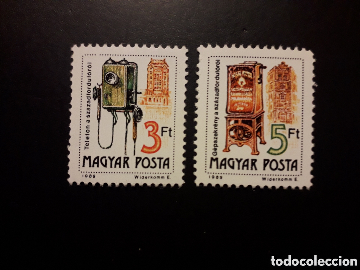 Sellos: HUNGR&Iacute;A YVERT 3255/6 SERIE COMPLETA NUEVA *** 1990 TEL&Eacute;FONO Y BUZ&Oacute;N PEDIDO M&Iacute;NIMO 3&euro;