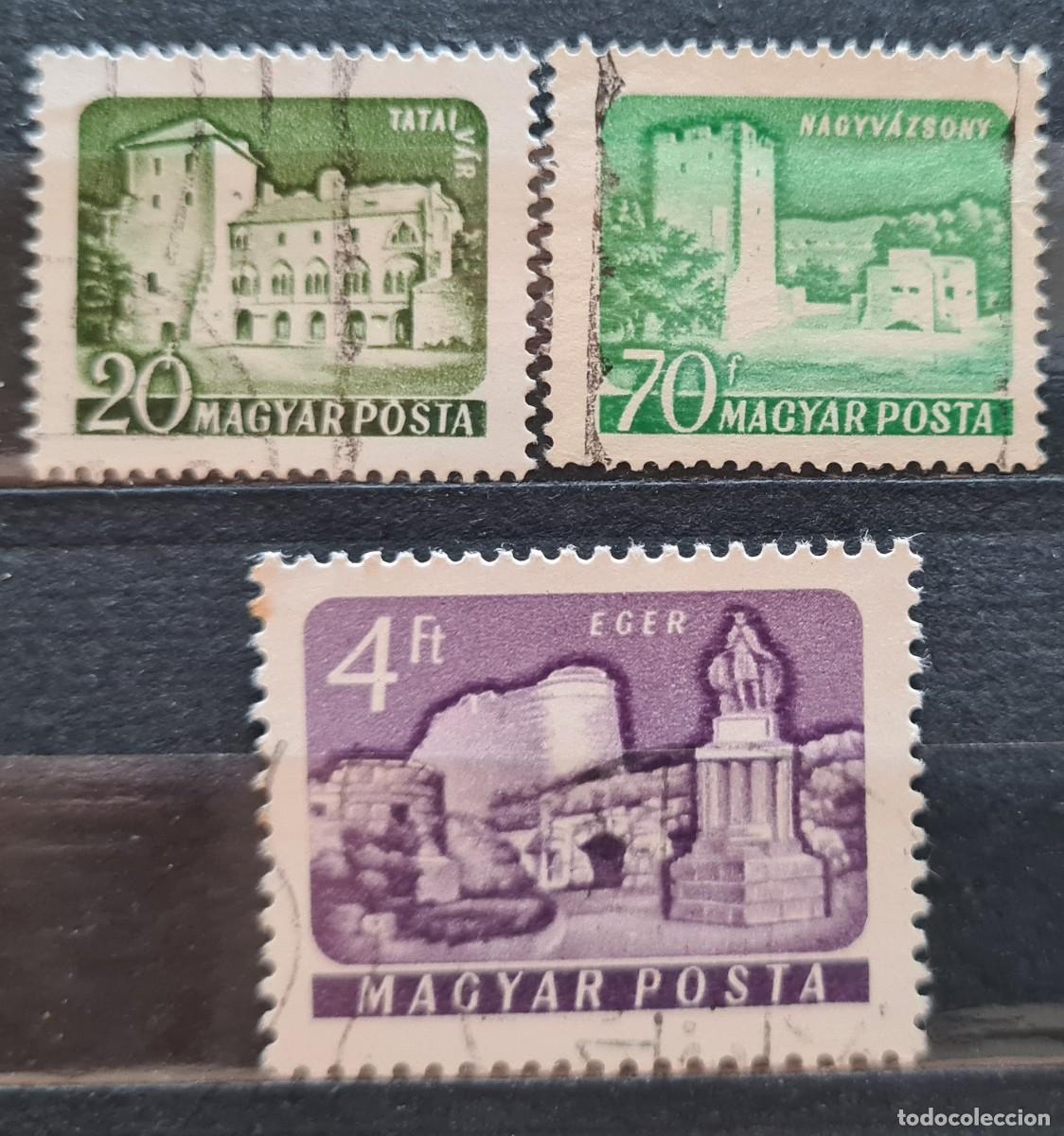Selos: Serie de sellos usados de Hungr&iacute;a 1960-61: castillos