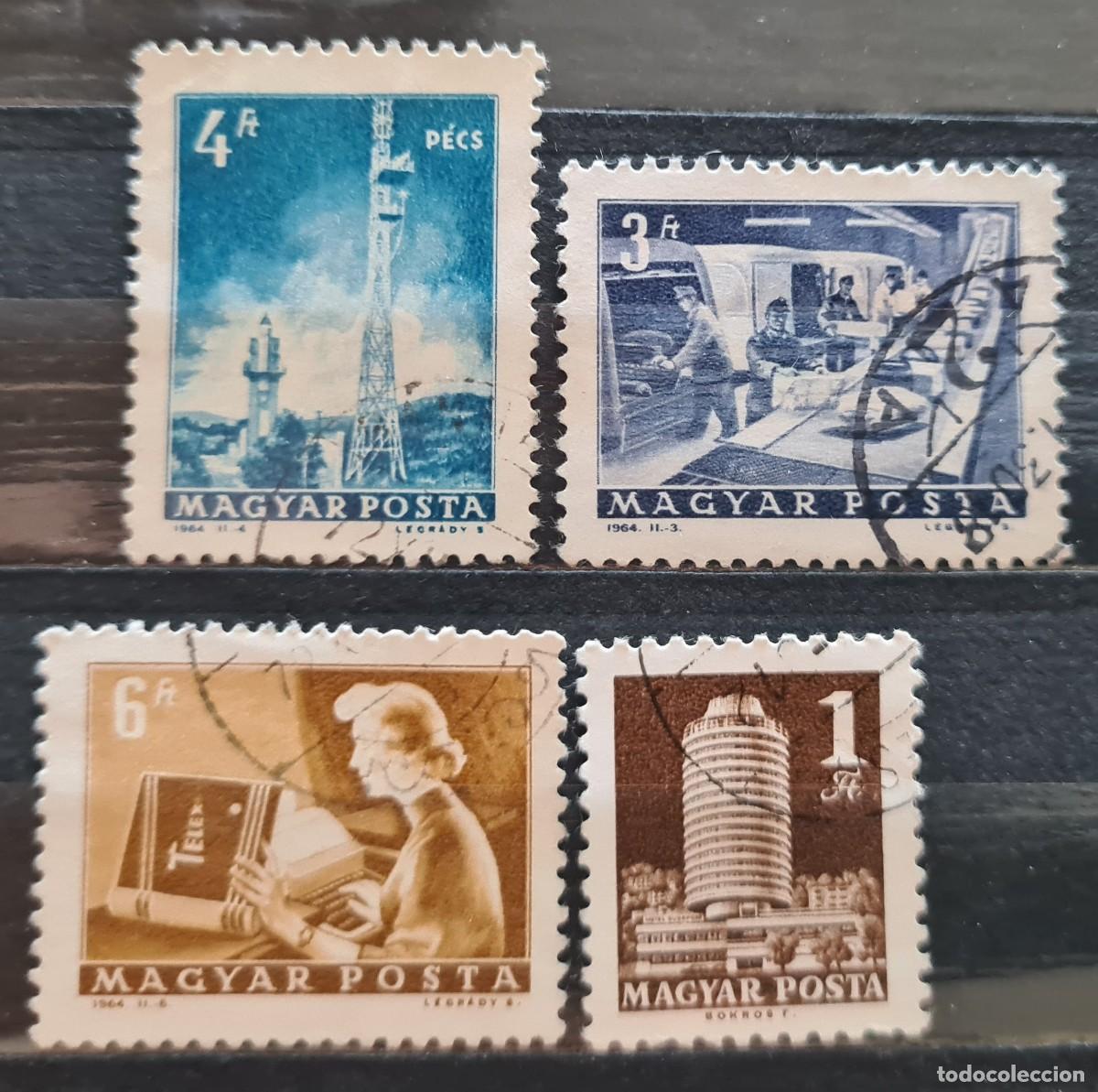 Sellos: Serie de sellos usados de Hungr&iacute;a 1963-72