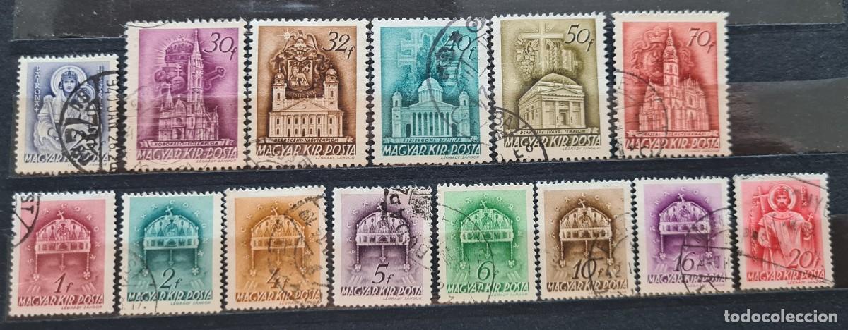 Sellos: Serie completa de sellos usados de Hungria 1939