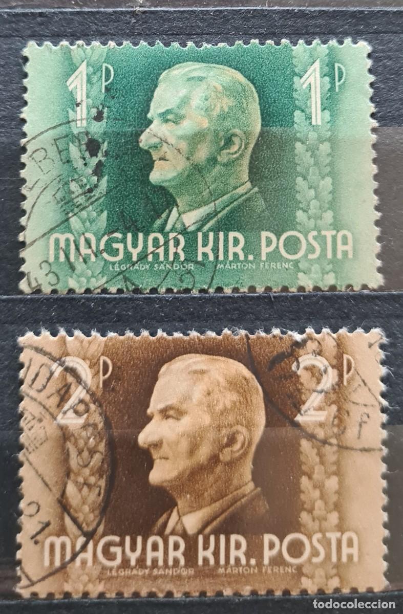 Sellos: Serie de sellos usados de Hungria 1941: Almirante Miklos Horthy