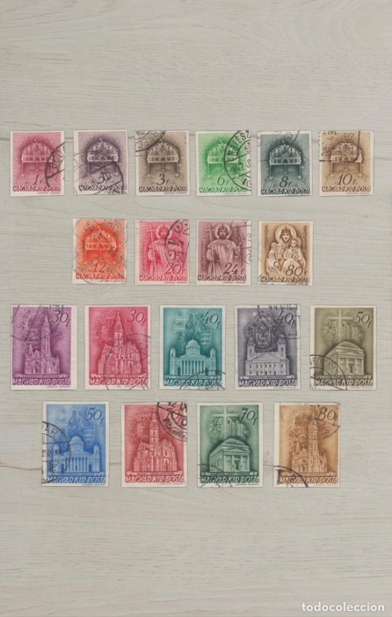 Sellos: Hungary 1926-1930 &rdquo;Crown of St. Stephen & Church Architecture&rdquo; Definitive Selection Used 19v - Inves