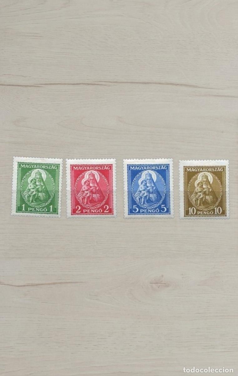 Sellos: Hungary 1932 &rdquo;Patrona Hungariae&rdquo; Madonna and Child COMPLETE High-Value Selection Mint 4v - Premium I