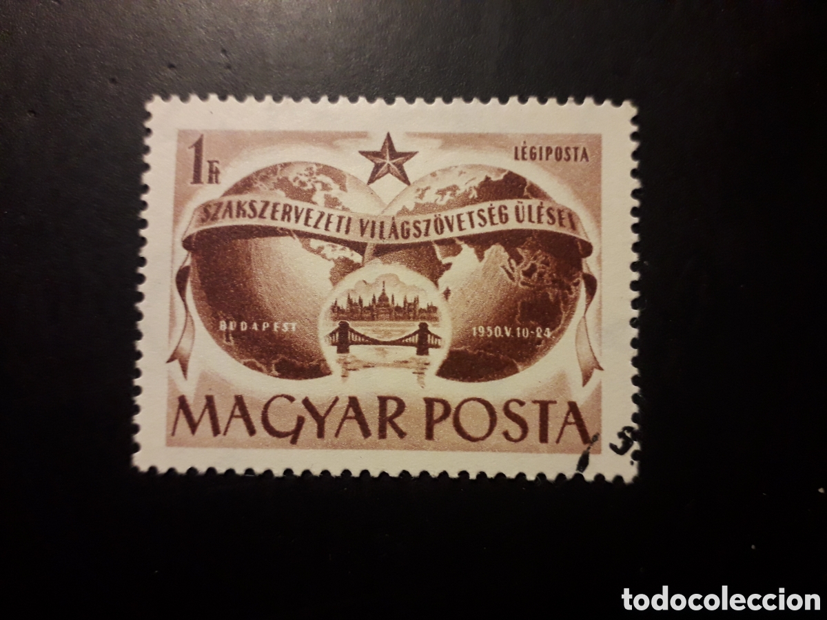 Sellos: HUNGR&Iacute;A YVERT A 96 SERIE COMPLETA USADA 1950 MAPAS FEDERACI&Oacute;N SINDICAL PEDIDO M&Iacute;NIMO 3&euro;