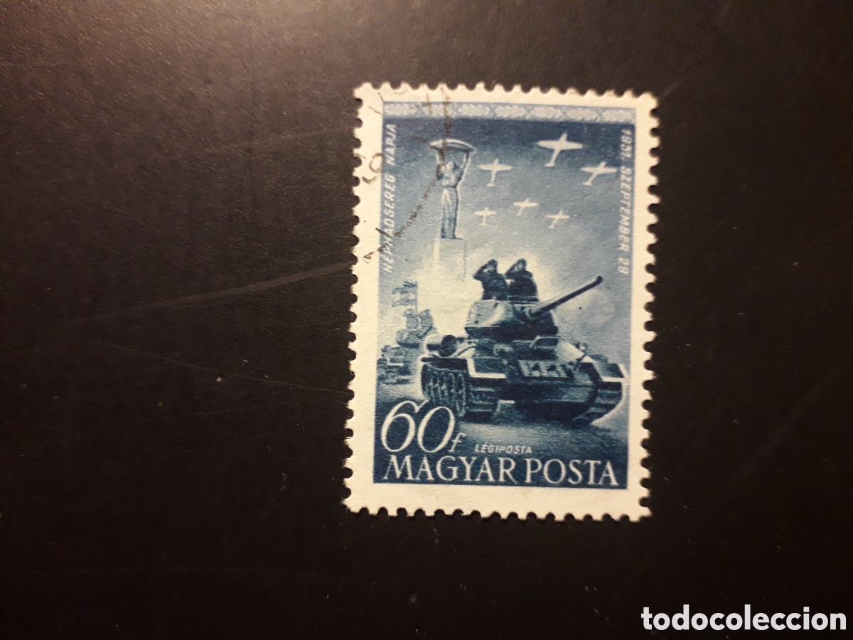 Sellos: HUNGR&Iacute;A YVERT A 118 SERIE COMPLETA USADA 1951 EJ&Eacute;RCITO, TANQUES, AVIONES PEDIDO M&Iacute;NIMO 3&euro;