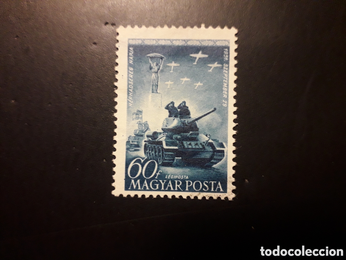 Sellos: HUNGR&Iacute;A YVERT A 118 SERIE COMPLETA USADA 1951 EJ&Eacute;RCITO, TANQUES, AVIONES PEDIDO M&Iacute;NIMO 3&euro;