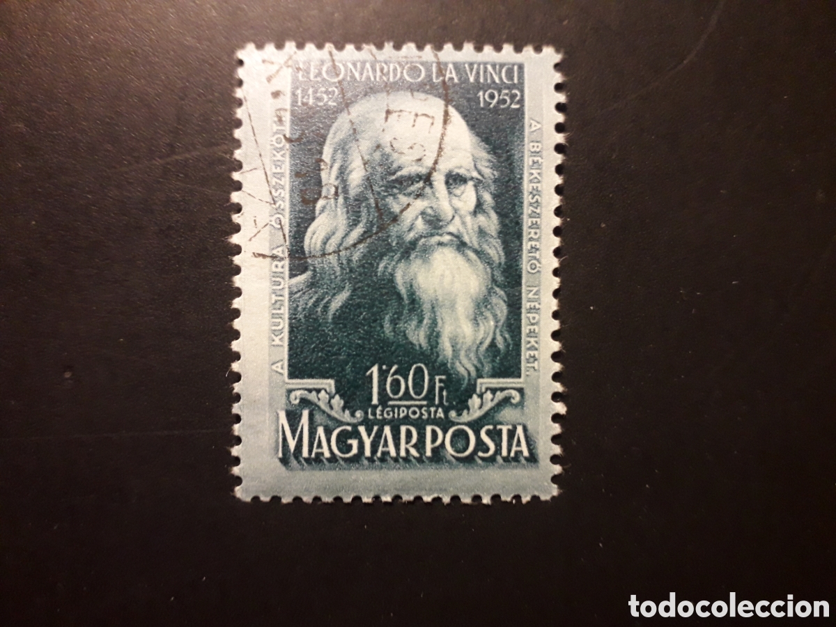 Sellos: HUNGR&Iacute;A YVERT A 132 SERIE COMPLETA USADA 1952 LEONARDO DA VINCI PEDIDO M&Iacute;NIMO 3&euro;