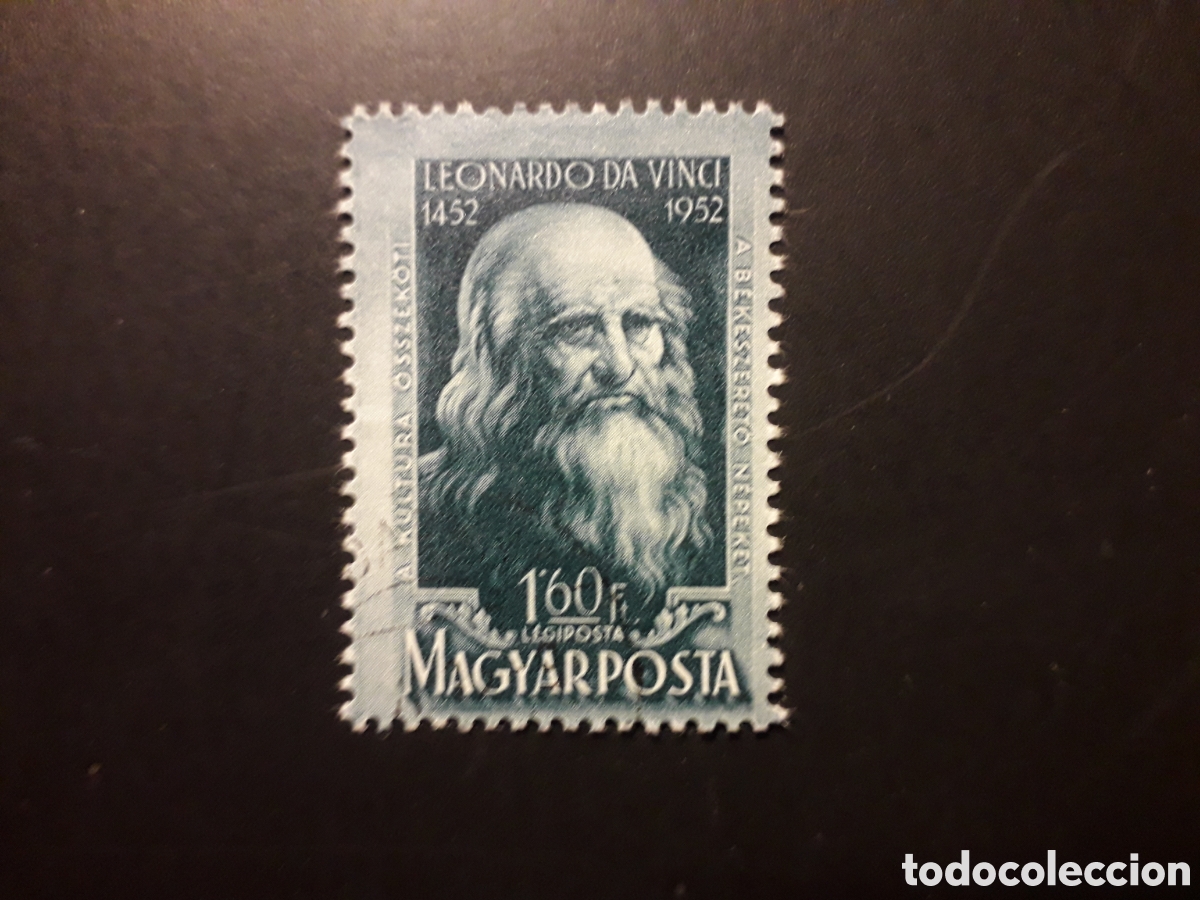 Sellos: HUNGR&Iacute;A YVERT A 132 SERIE COMPLETA USADA 1952 LEONARDO DA VINCI PEDIDO M&Iacute;NIMO 3&euro;