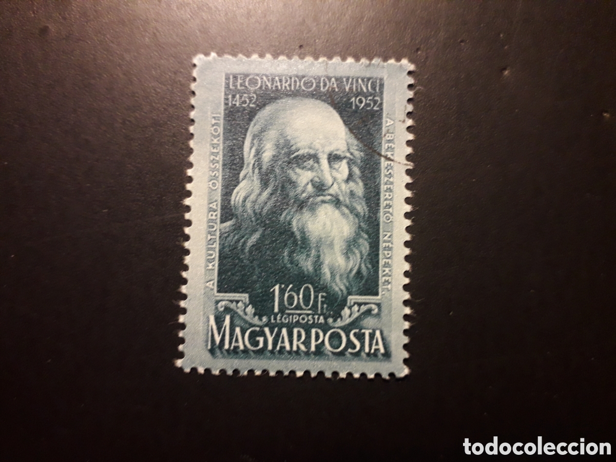 Sellos: HUNGR&Iacute;A YVERT A 132 SERIE COMPLETA USADA 1952 LEONARDO DA VINCI PEDIDO M&Iacute;NIMO 3&euro;