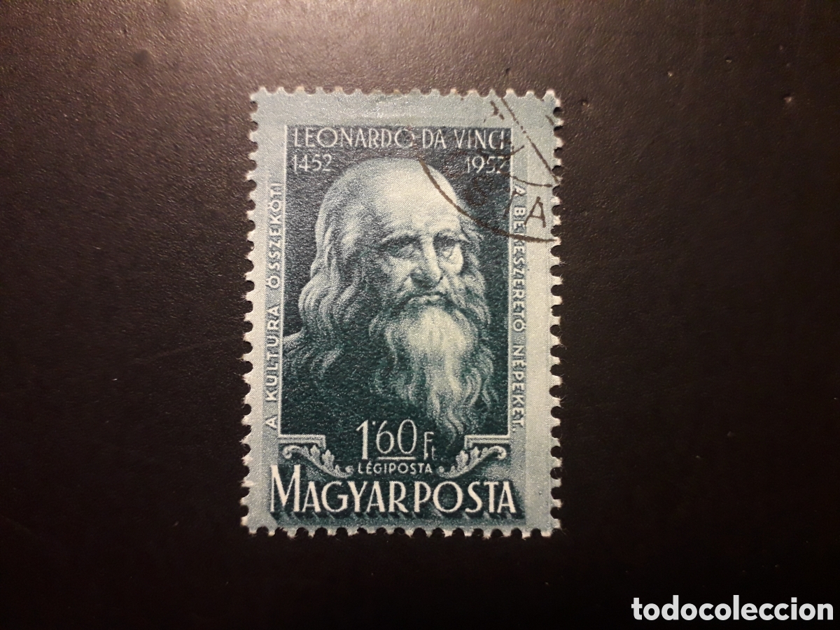 Sellos: HUNGR&Iacute;A YVERT A 132 SERIE COMPLETA USADA 1952 LEONARDO DA VINCI PEDIDO M&Iacute;NIMO 3&euro;