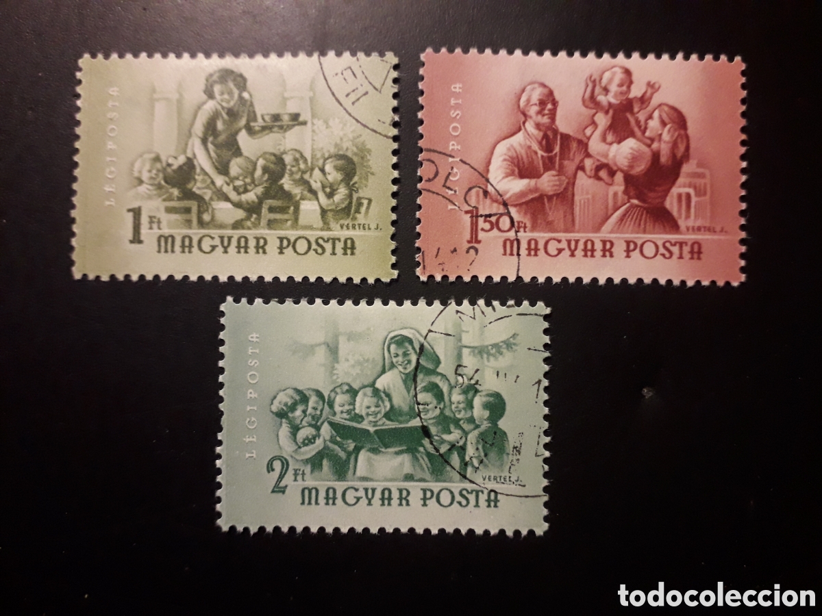 Sellos: HUNGR&Iacute;A YVERT A 170/2 SERIE COMPLETA USADA 1954 DIA INTERNACIONAL MUJER PEDIDO M&Iacute;NIMO 3&euro;