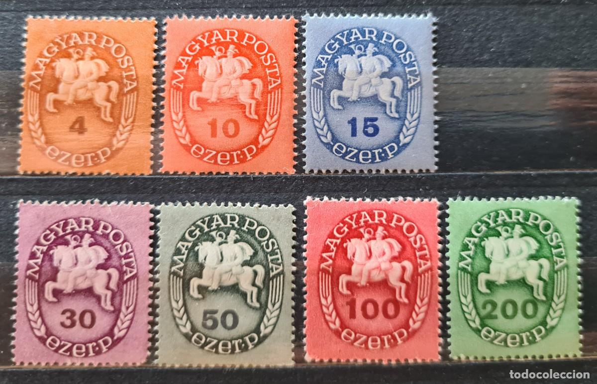 Briefmarken: Serie de sellos usados de Hungr&iacute;a 1946