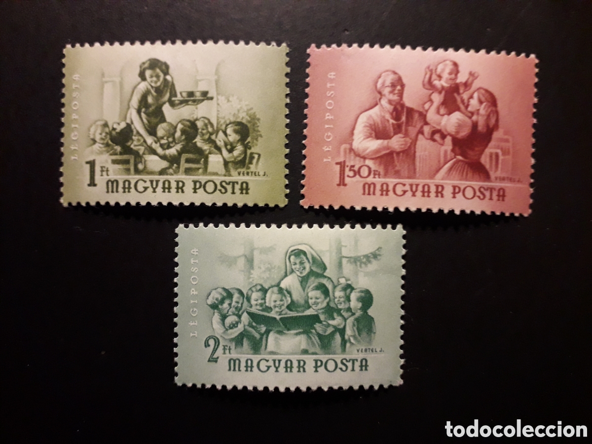 Sellos: HUNGR&Iacute;A YVERT A 170/2 SERIE COMPLETA NUEVA CON CHARNELA 1954 DIA INTERNACIONAL MUJER PEDIDO M&Iacute;NIM 3&euro;