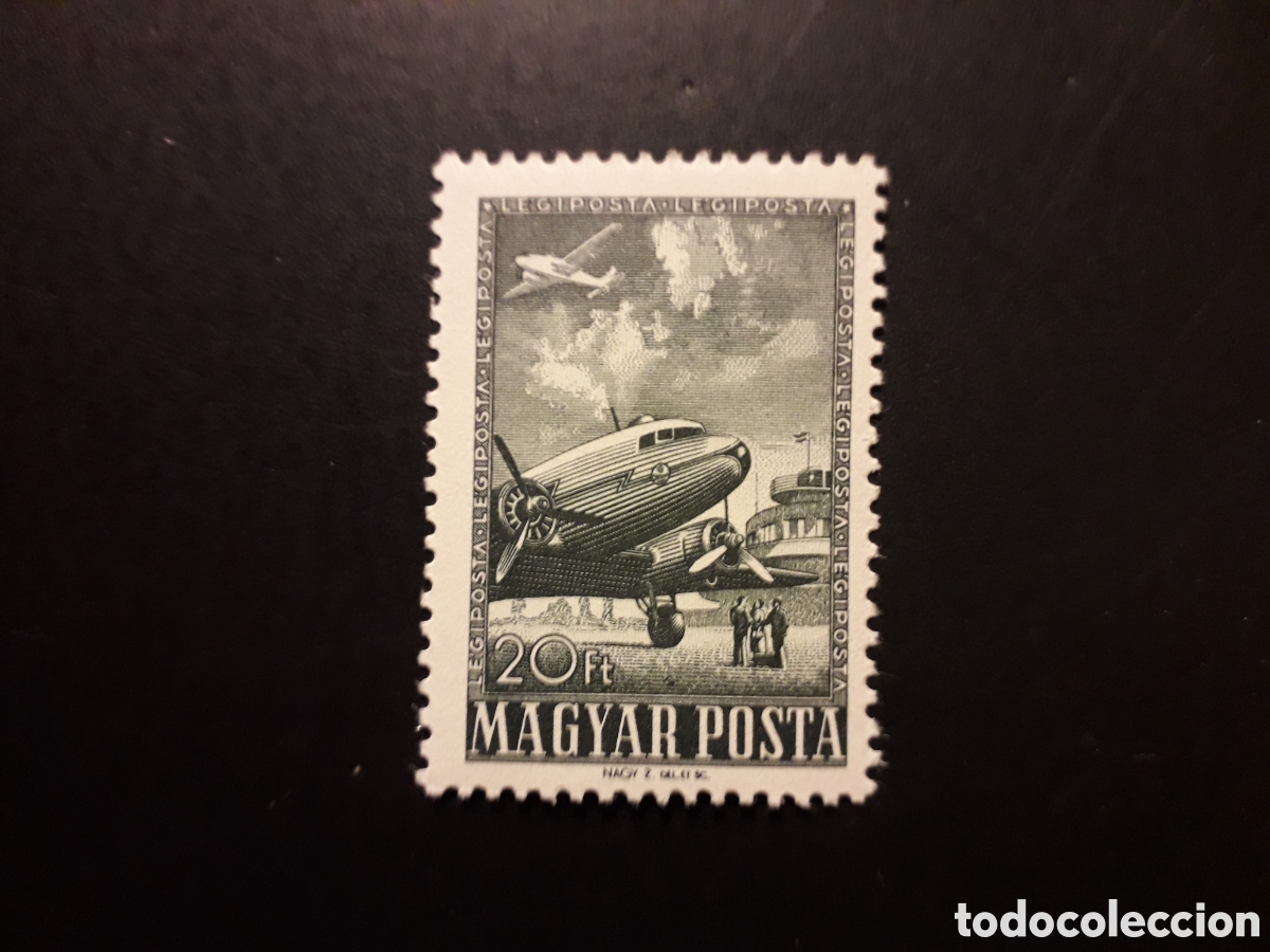 Sellos: HUNGR&Iacute;A YVERT A 194 SERIE COMPLETA NUEVA CON CHARNELA 1957 AVIONES PEDIDO M&Iacute;NIMO 3&euro;