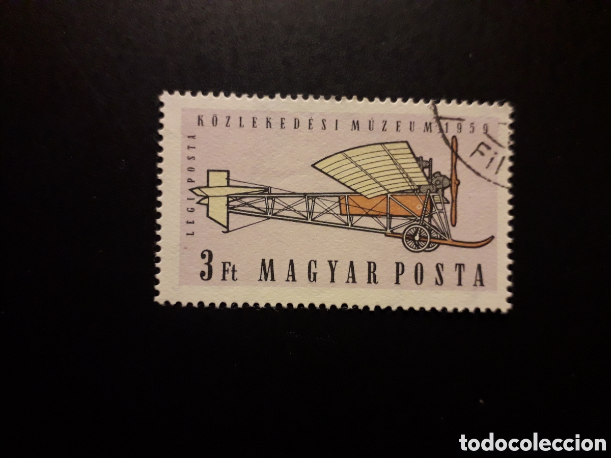 Sellos: HUNGR&Iacute;A YVERT A 223 SERIE COMPLETA USADA 1959 AVIONES PEDIDO M&Iacute;NIMO 3&euro;