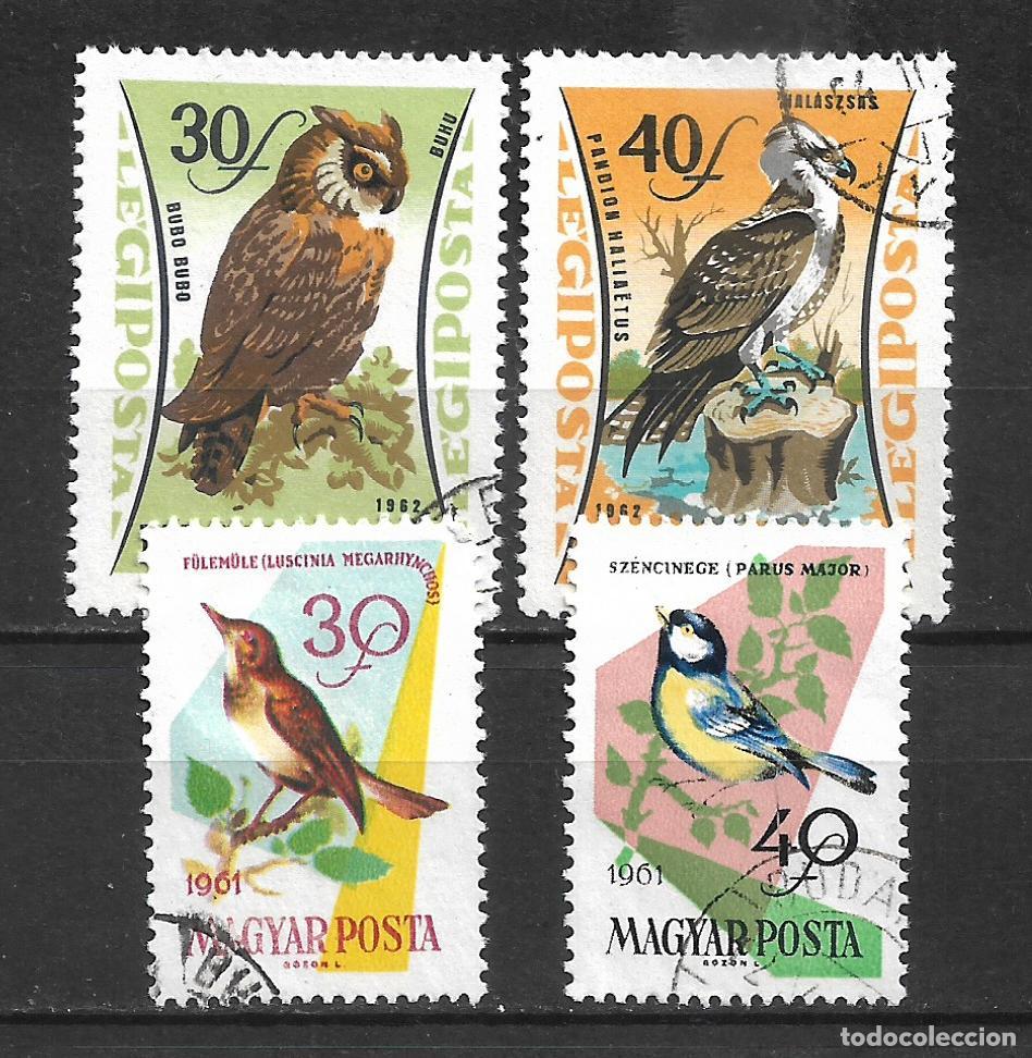 Sellos: hungria lote 4 sello usado fauna aves - 6/12