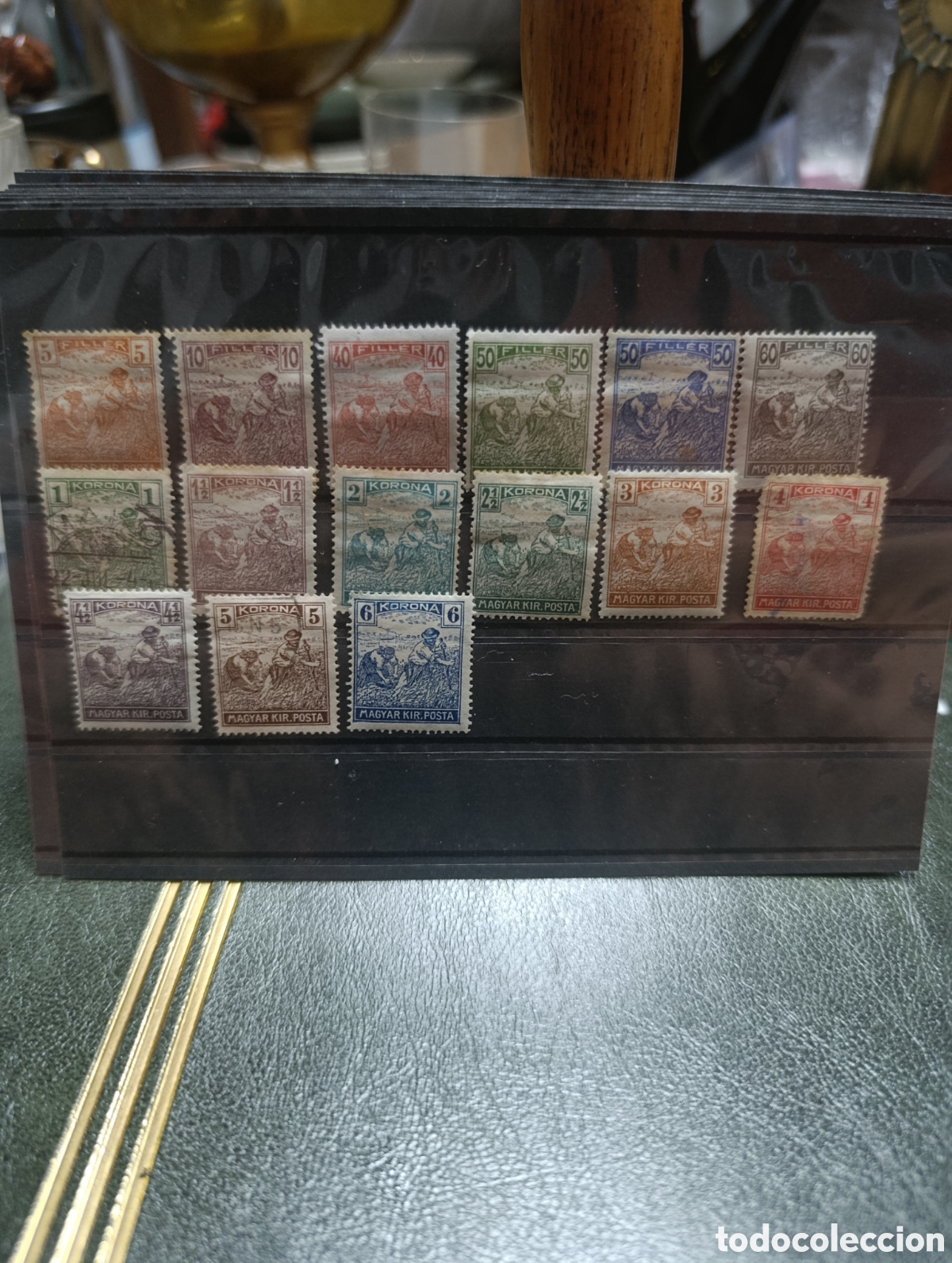 Sellos: Serie sellos hungria 1920-23 segadores