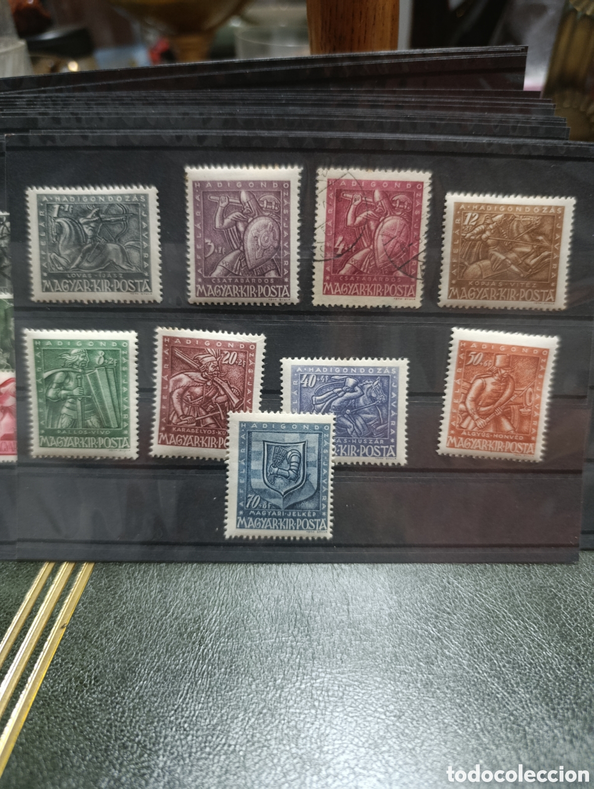 Sellos: Serie de sellos hungria 1943 mutilados de guerra.