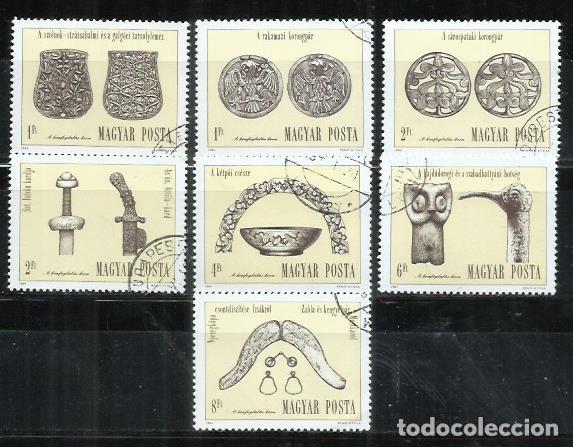 Sellos: 9730A-SERIE COMPLETA HUNGRIA 1984 N&ordm; 2903/2909 ARQUEOLOGIA ARTE DINASTIA ARPEDIENNE.ARPAD