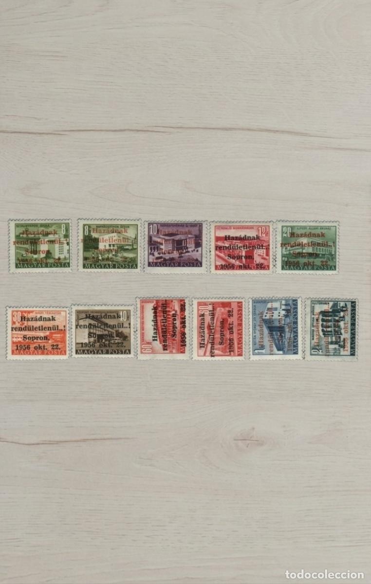 Timbres: Lote 11 Sellos de Hungr&iacute;a 1956 - Revoluci&oacute;n / Levantamiento de Sopron - Nuevos