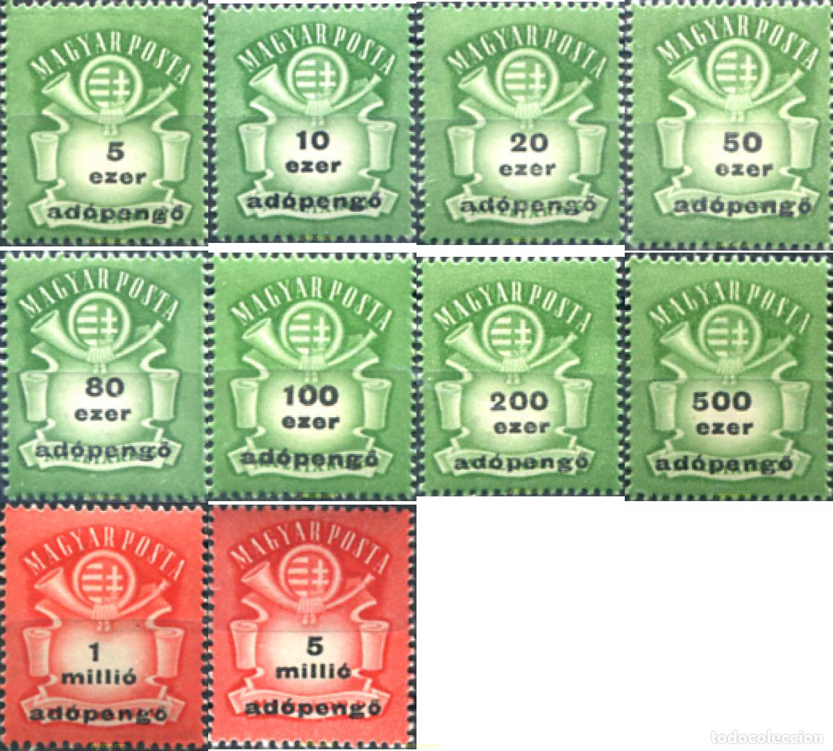 Sellos: 324317 MNH HUNGRIA 1946 ESCUDOS