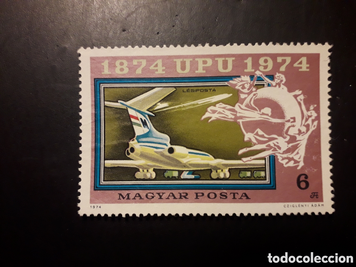 Sellos: HUNGR&Iacute;A YVERT A 369 SERIE COMPLETA USADA 1974 UPU UNI&Oacute;N POSTAL UNIVERSAL AVIONES PEDIDO M&Iacute;NIMO 3&euro;