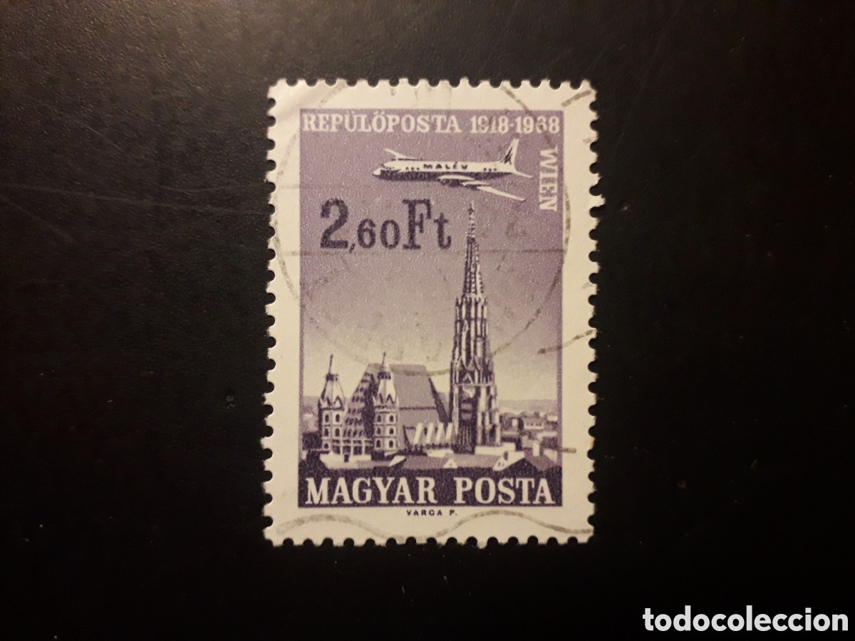 Sellos: HUNGR&Iacute;A YVERT A 300 SERIE COMPLETA USADA 1968 VIENA, AVIONES PEDIDO M&Iacute;NIMO 3&euro;