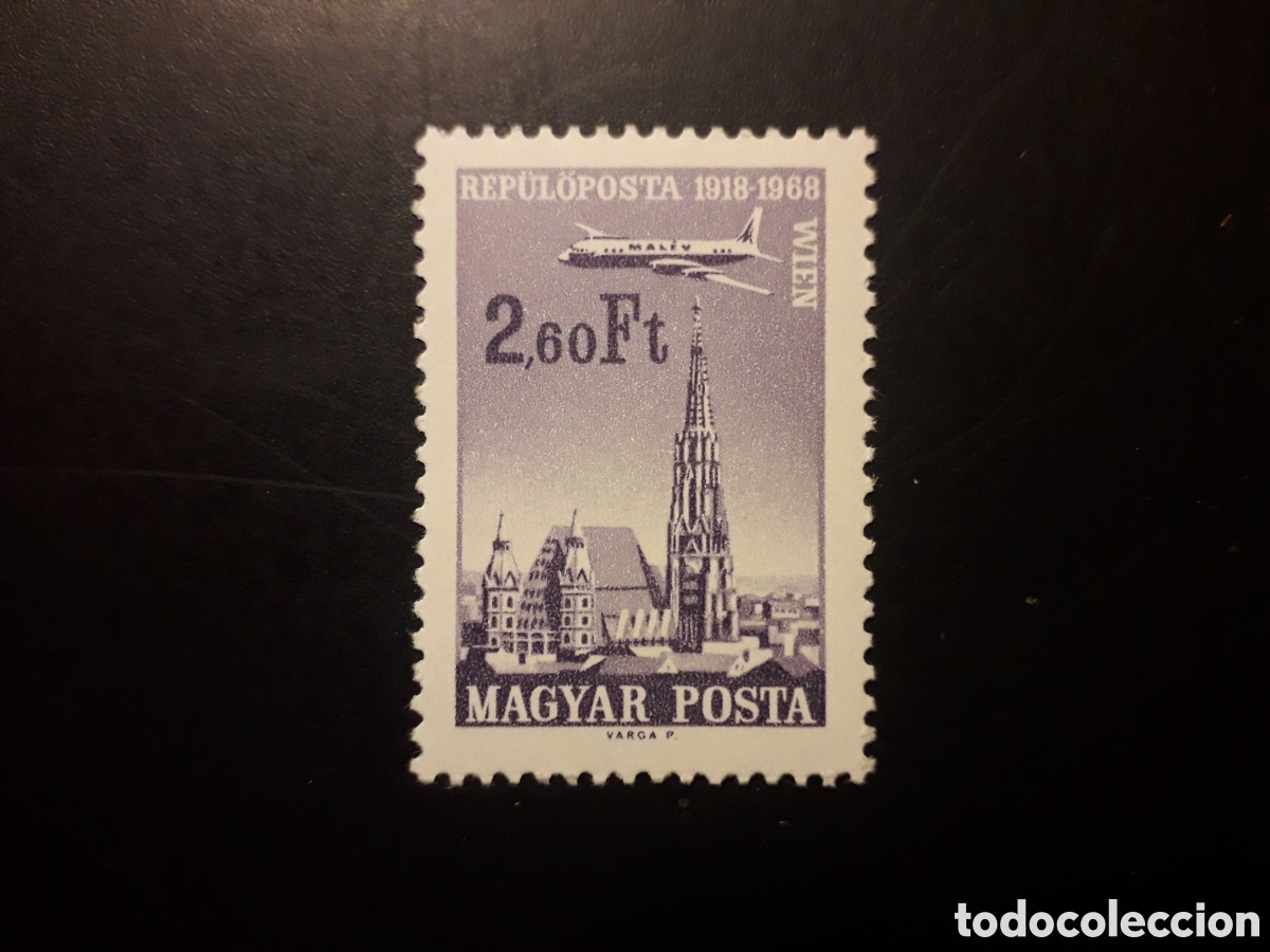 Sellos: HUNGR&Iacute;A YVERT A 300 SERIE COMPLETA NUEVA *** 1968 VIENA, AVIONES PEDIDO M&Iacute;NIMO 3&euro;