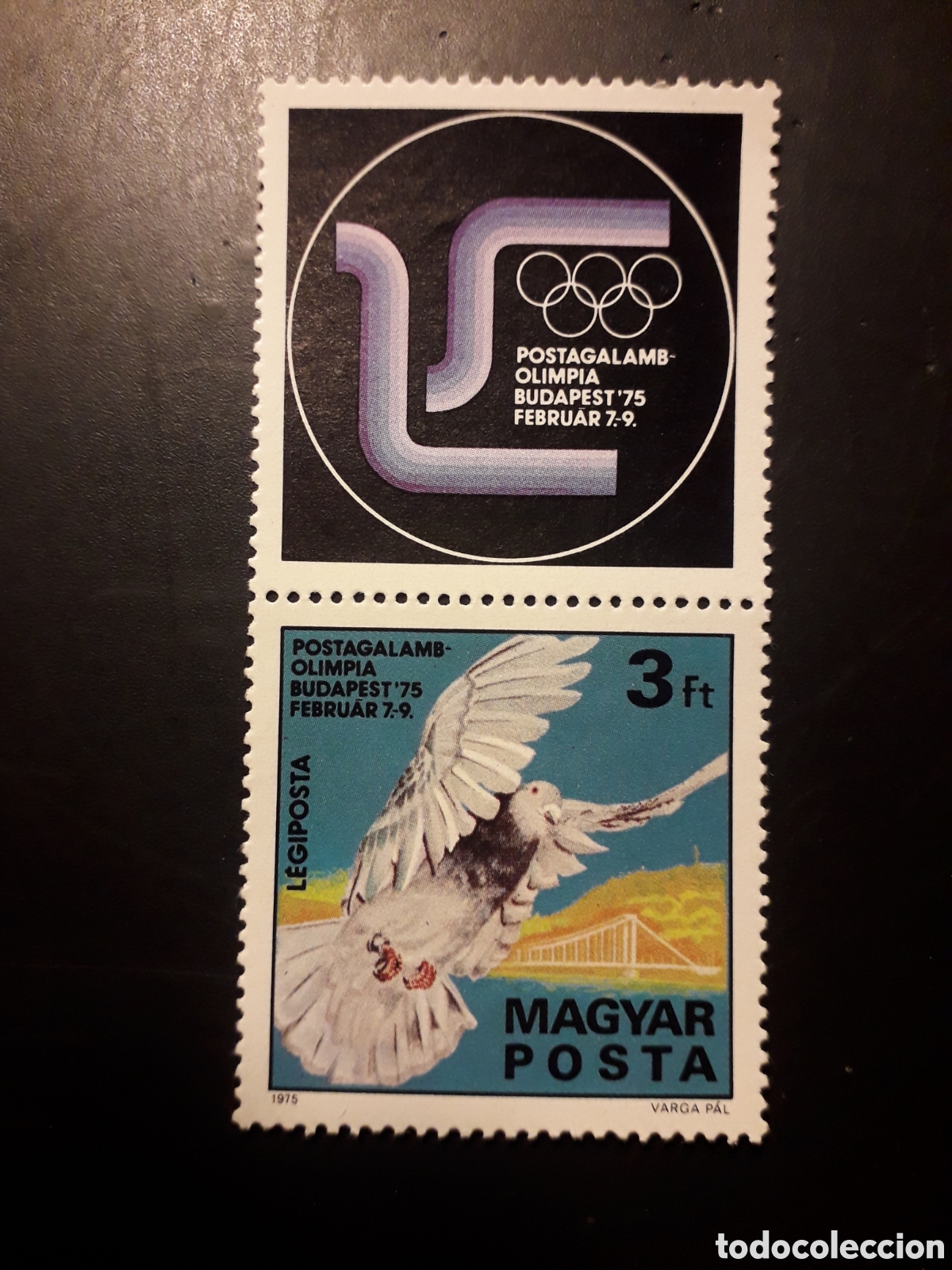 Sellos: HUNGR&Iacute;A YVERT A 376 SERIE COMPLETA NUEVA *** 1975 FAUNA AVES PALOMAS MENSAJERA PEDIDO M&Iacute;NIMO 3&euro;