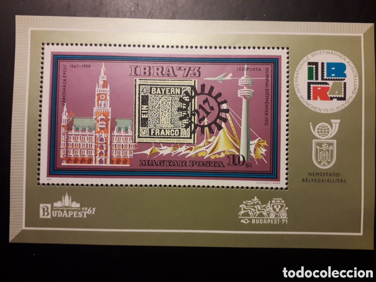 Sellos: HUNGR&Iacute;A YVERT HB 103 SERIE COMPLETA NUEVA *** 1973 IBRA 73 PEDIDO M&Iacute;NIMO 3&euro;