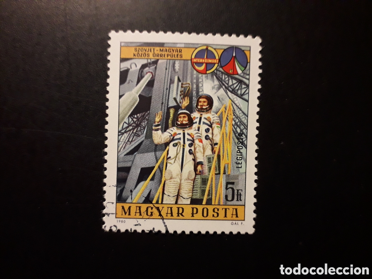 Sellos: HUNGR&Iacute;A YVERT A 428 SERIE COMPLETA USADA 1980 INTERCOSMOS, ASTRONAUTAS PEDIDO M&Iacute;NIMO 3&euro;