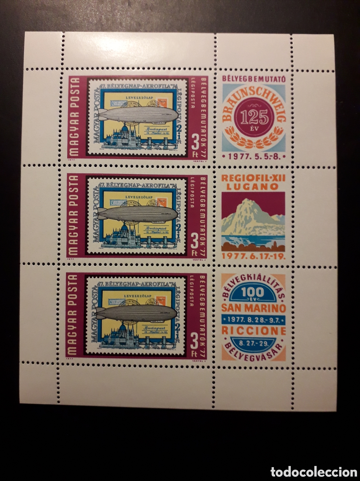 Sellos: HUNGR&Iacute;A YVERT A 391 SERIE COMPLETA NUEVA *** 1977 SELLOS SOBRE SELLOS GLOBOS PEDIDO M&Iacute;NIMO 3&euro;