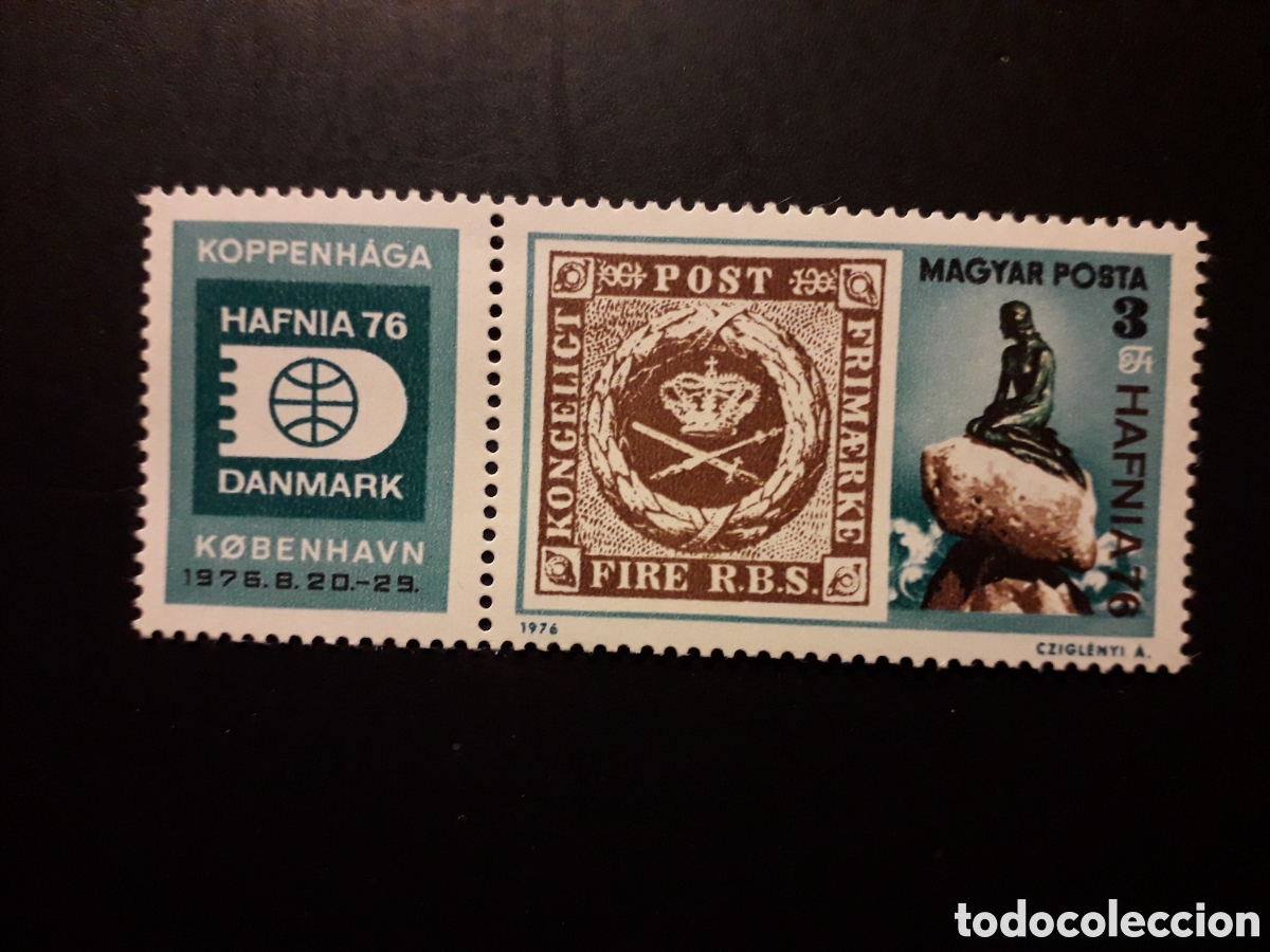 Sellos: HUNGR&Iacute;A YVERT 2508 SERIE COMPLETA NUEVA *** 1976 SELLOS SOBRE SELLOS LA SIRENITA PEDIDO M&Iacute;NIMO 3&euro;